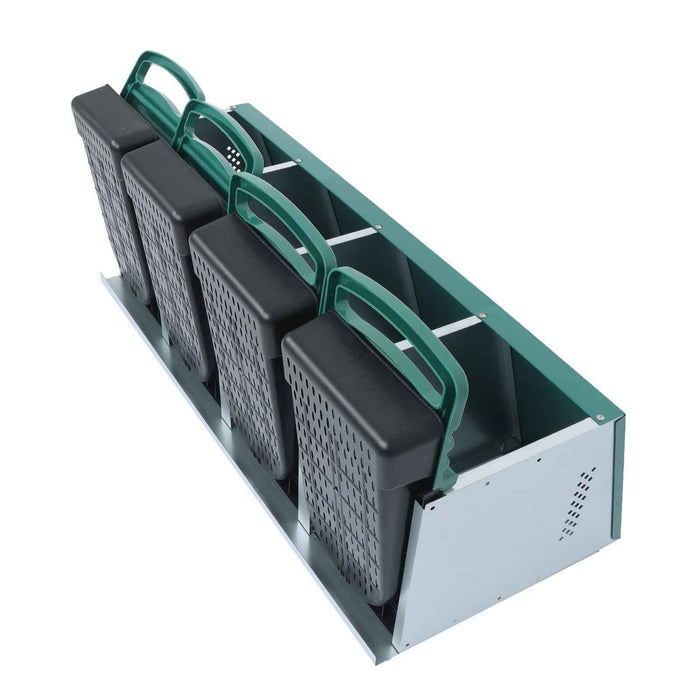 DURAFORCE 4 Hole Easy To Install Chicken Nesting Boxes Chicken Egg Laying Box W/ Perch