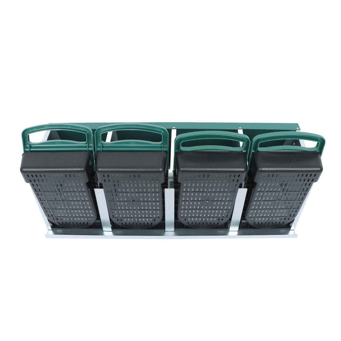 DURAFORCE 4 Hole Easy To Install Chicken Nesting Boxes Chicken Egg Laying Box W/ Perch