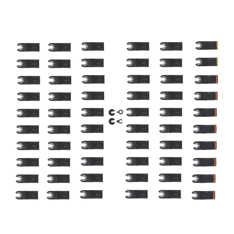 DURAFORCE Universal Titanium Multitool Blades 64PCS for Wood Plastics Metal Quick Release
