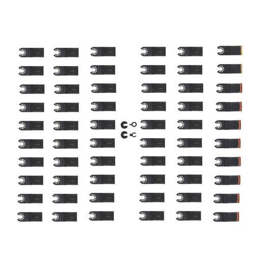 DURAFORCE Universal Titanium Multitool Blades 64PCS for Wood Plastics Metal Quick Release