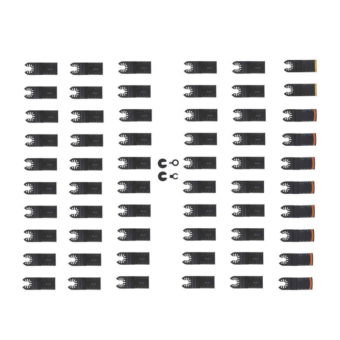 DURAFORCE Universal Titanium Multitool Blades 64PCS for Wood Plastics Metal Quick Release