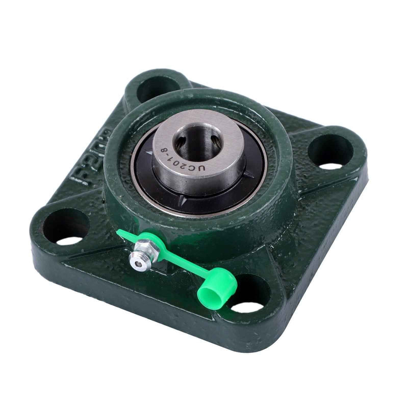 DURAFORCE New 10Pcs 1/2" Bore 4 Bolt Solid Base UCF201-8 Pillow Block Flange Bearing