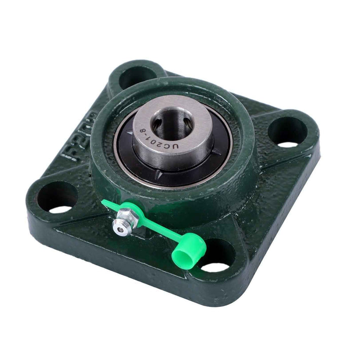 DURAFORCE New 10Pcs 1/2" Bore 4 Bolt Solid Base UCF201-8 Pillow Block Flange Bearing