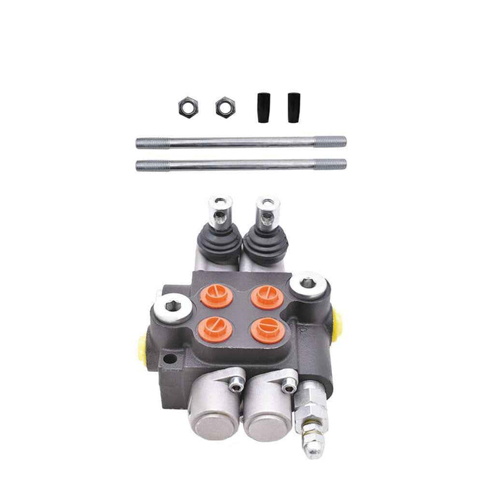 DURAFORCE 13 GPM 2 Spool Hydraulic Control Valve Double Acting +Conversion Plug