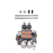 DURAFORCE 13 GPM 2 Spool Hydraulic Control Valve Double Acting +Conversion Plug