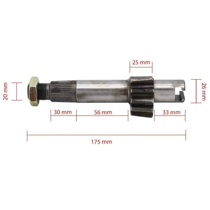 DURAFORCE FOR Kubota STEERING SECTOR SHAFT SBA334130041 67453-00111 38180-16120 B8200DP