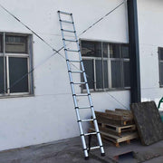 DURAFORCE 10.5FT Step Ladder Aluminum Telescoping Extension Multi-Purpose Ladder