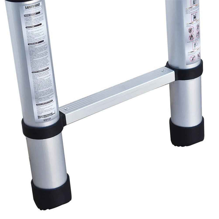 DURAFORCE 10.5FT Step Ladder Aluminum Telescoping Extension Multi-Purpose Ladder