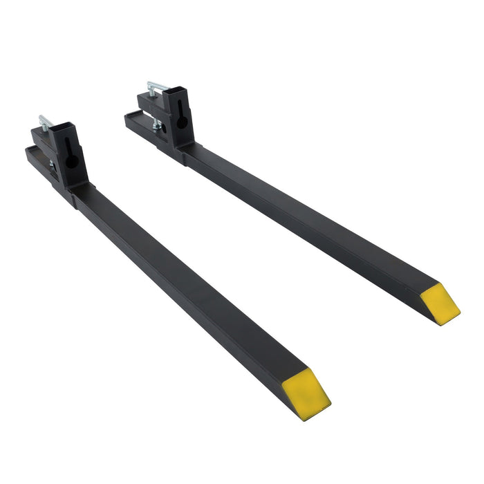 DURAFORCE 60 Inch Heavy Duty Clamp On Pallet Forks 2000 Lbs Quick Attach Bucket Forks