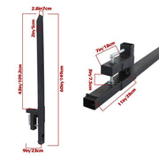 DURAFORCE 60 Inch Heavy Duty Clamp On Pallet Forks 2000 Lbs Quick Attach Bucket Forks
