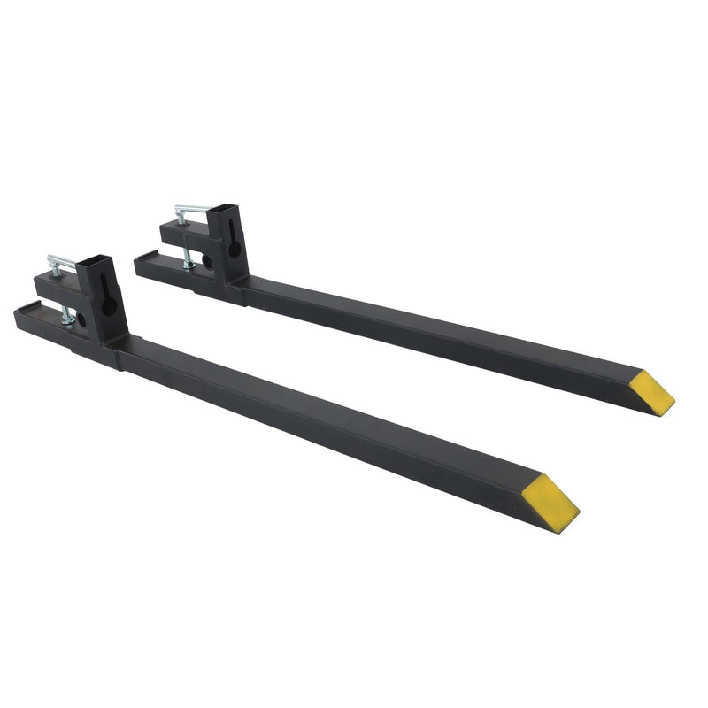 DURAFORCE 60 Inch Heavy Duty Clamp On Pallet Forks 2000 Lbs Quick Attach Bucket Forks