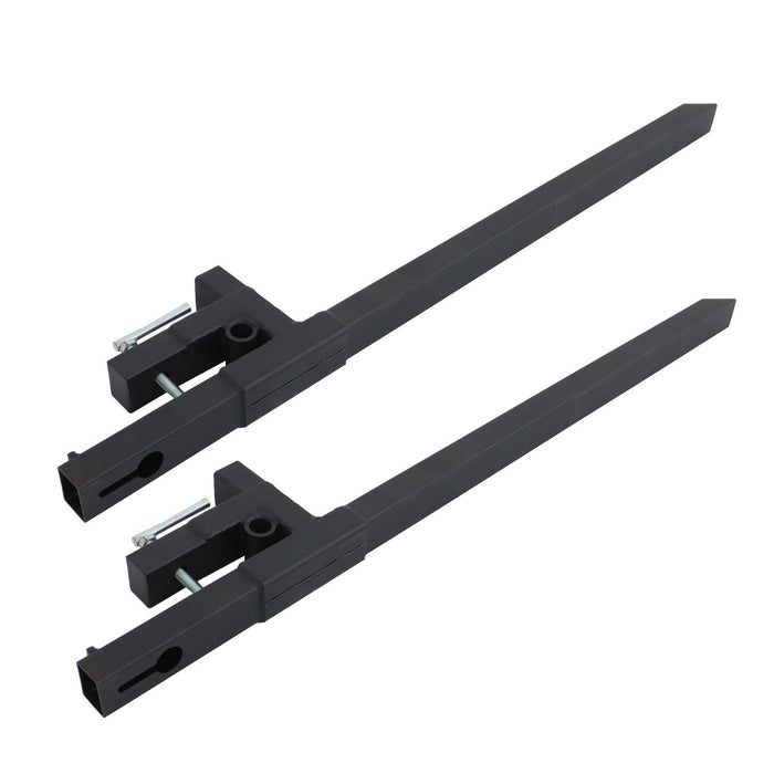 DURAFORCE 60 Inch Heavy Duty Clamp On Pallet Forks 2000 Lbs Quick Attach Bucket Forks