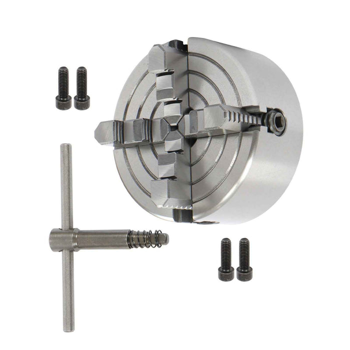 DURAFORCE New K72-125 Lathe Chuck 5" 4 Jaw Independent Milling Machine Internal Jaw