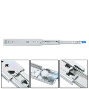 DURAFORCE 1 Pair Locking Drawer Slides 12 Inch Lock & Full Extension 250 lbs Load Capacity