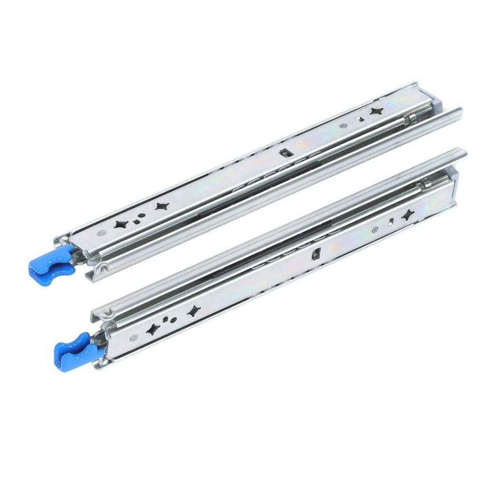 DURAFORCE 1 Pair Locking Drawer Slides 12 Inch Lock & Full Extension 250 lbs Load Capacity