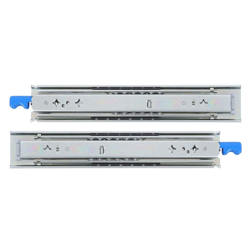 DURAFORCE 1 Pair Locking Drawer Slides 12 Inch Lock & Full Extension 250 lbs Load Capacity