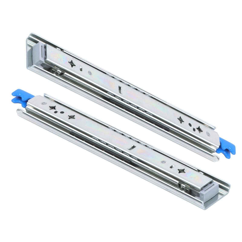 DURAFORCE 1 Pair Locking Drawer Slides 12 Inch Lock & Full Extension 250 lbs Load Capacity