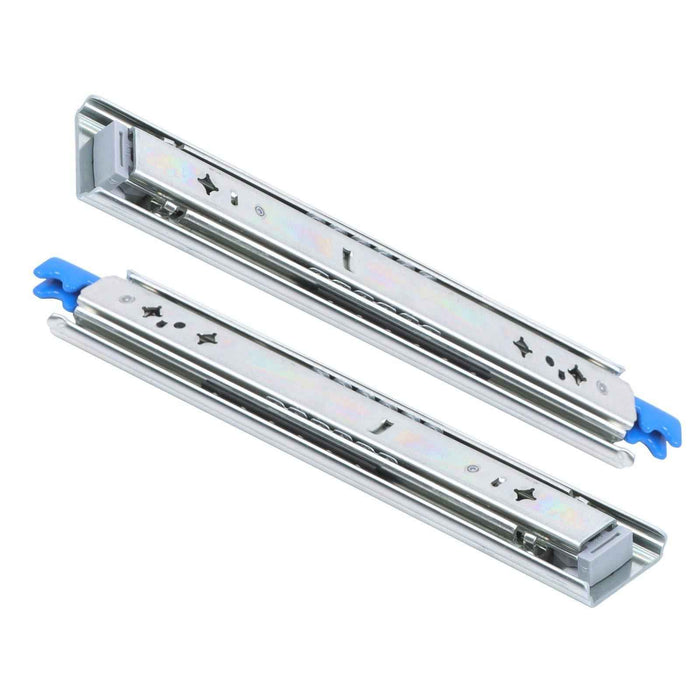 DURAFORCE 1 Pair Locking Drawer Slides 12 Inch Lock & Full Extension 250 lbs Load Capacity