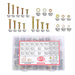 DURAFORCE 672 × M4 M5 M6 Alloy Steel Bolts and Nuts Flat With Lock Washers Assortment Kit
