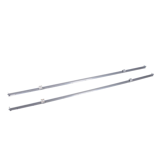 DURAFORCE Linear Rails 2Pcs SBR16-2200mm & 4× SBR16UU Bearing Blocks & 4× Fixing Rings