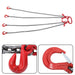 DURAFORCE 5FT 5/16" Chain Sling 4 Legs with Sling Hooks G80 Lifting Chain Sling 11000lbs