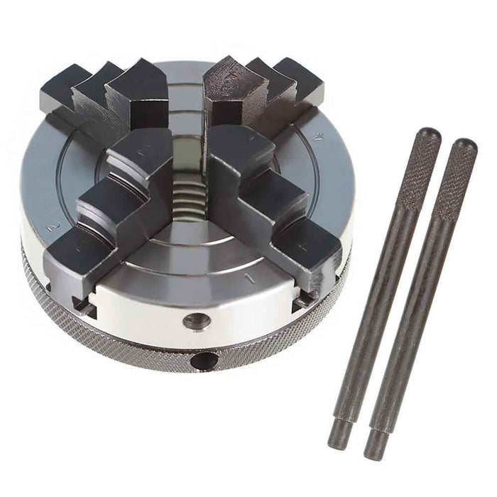 DURAFORCE Reversible 3" 4 Jaw Chuck For All Wood Lathes With 1" By 8 TPI Spindles US