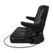 DURAFORCE Black Forklift Seat Universal PVC Tractor Seat W/ Armrests Seat Belt Seat Switch