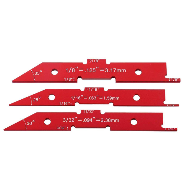 DURAFORCE 14 Pack Setup Blocks Precision Aluminum Height Gauge Router Table Setup Bars
