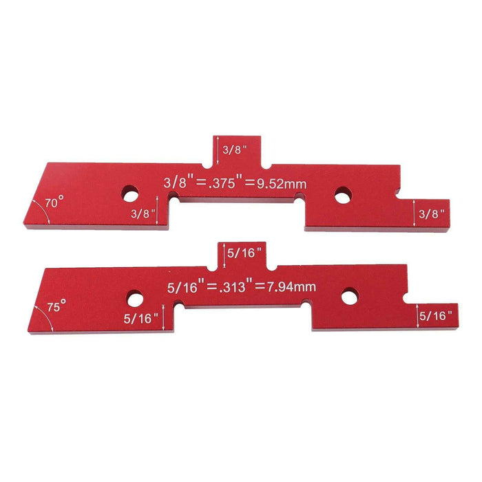 DURAFORCE 14 Pack Setup Blocks Precision Aluminum Height Gauge Router Table Setup Bars