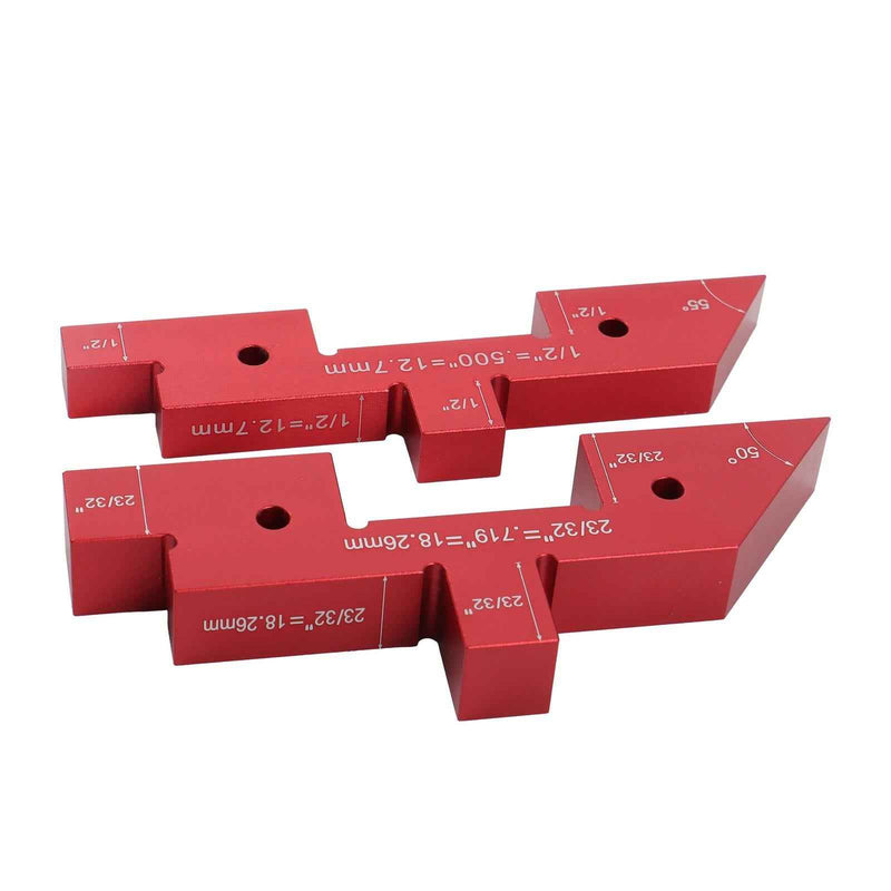 DURAFORCE 14 Pack Setup Blocks Precision Aluminum Height Gauge Router Table Setup Bars