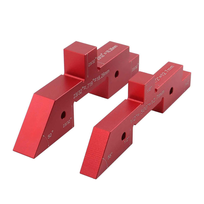 DURAFORCE 14 Pack Setup Blocks Precision Aluminum Height Gauge Router Table Setup Bars