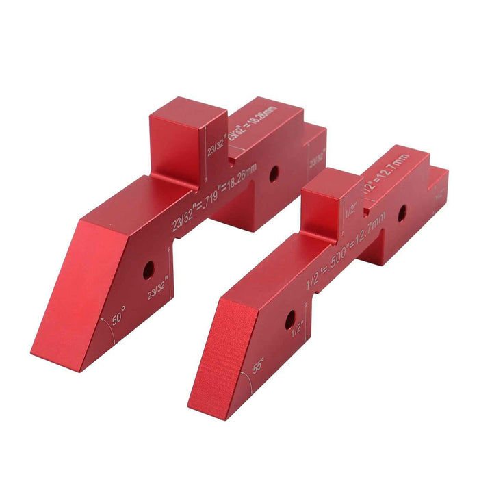 DURAFORCE 14 Pack Setup Blocks Precision Aluminum Height Gauge Router Table Setup Bars