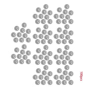 DURAFORCE for bicycles G25 100 Pieces 25.4mm Dia Bearing Ball Chrome Steel Precision