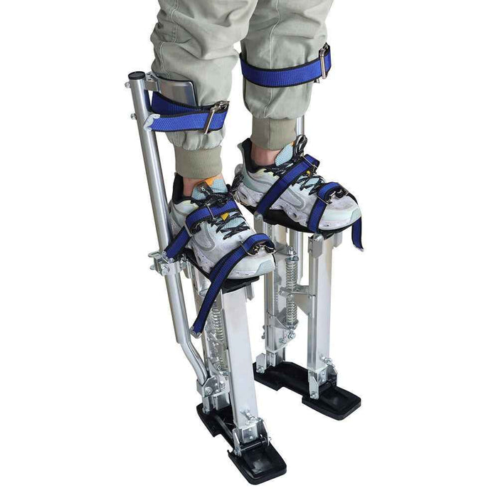 DURAFORCE Adjustable Drywall Stilts 18-30'' Painters Walking Finishing Tools Silver