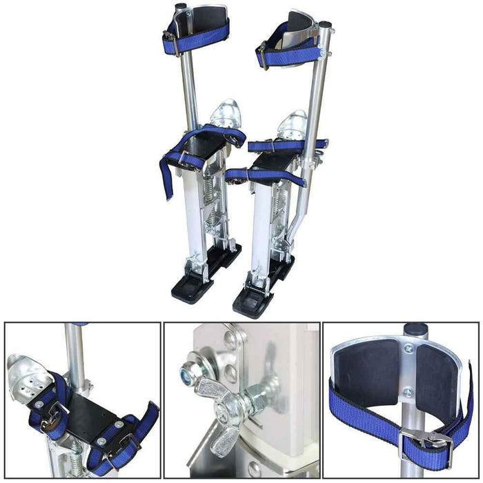 DURAFORCE Adjustable Drywall Stilts 18-30'' Painters Walking Finishing Tools Silver