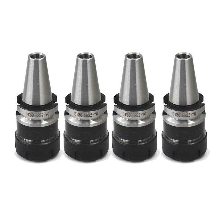 DURAFORCE High Precision BT30-ER32 Collet Chuck W. 70mm Gage Length 4 Chucks Tool Holder