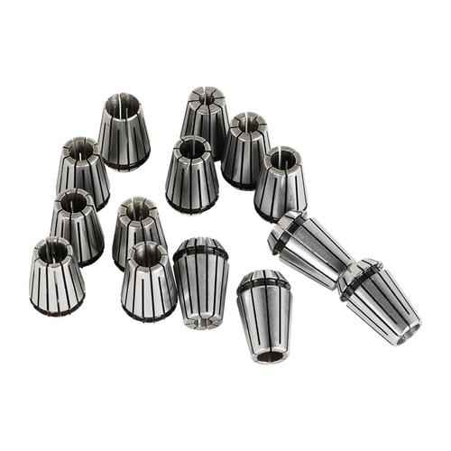 DURAFORCE 14Pcs ER20 1/16"-1/2" Spring Collet Set for CNC Milling Tool Engraving Machine