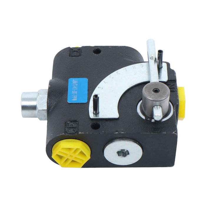 DURAFORCE US 3/4” NPT Hydraulic Adjustable Variable Flow Control Valve w/ Relief 0-30 GPM