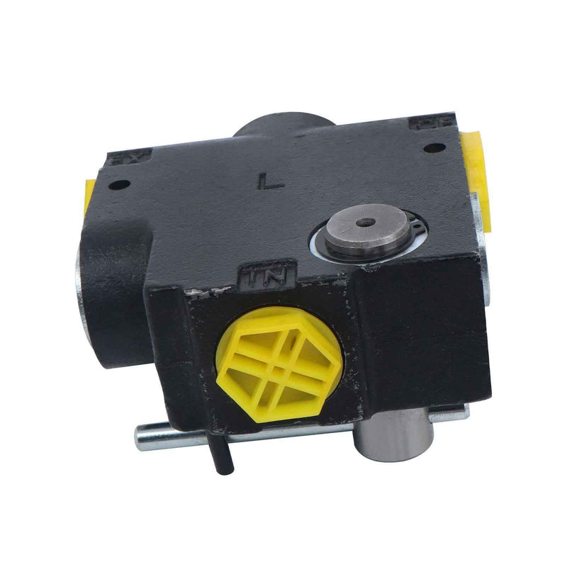 DURAFORCE US 3/4” NPT Hydraulic Adjustable Variable Flow Control Valve w/ Relief 0-30 GPM