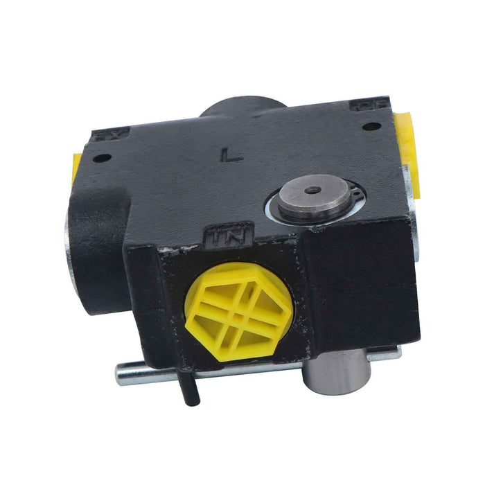 DURAFORCE US 3/4” NPT Hydraulic Adjustable Variable Flow Control Valve w/ Relief 0-30 GPM