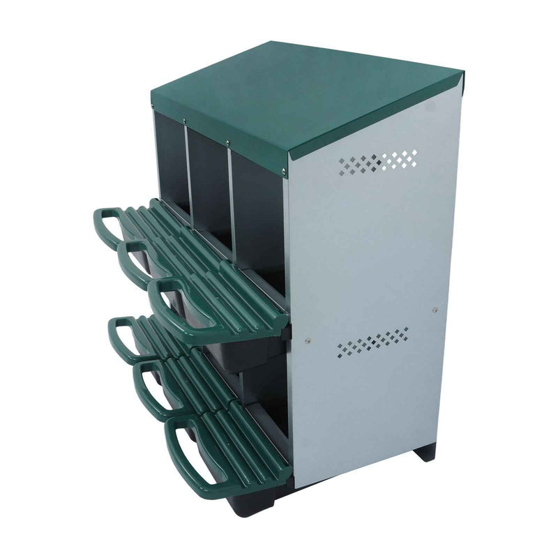 DURAFORCE High Quality Green Nesting Boxes 6 Hole Chicken Egg Laying Nest Box For Chickens
