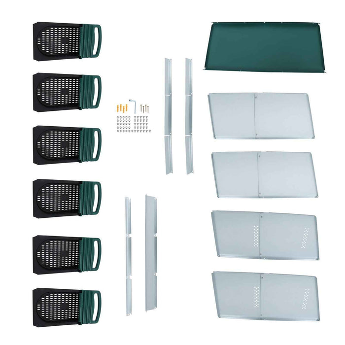 DURAFORCE High Quality Green Nesting Boxes 6 Hole Chicken Egg Laying Nest Box For Chickens