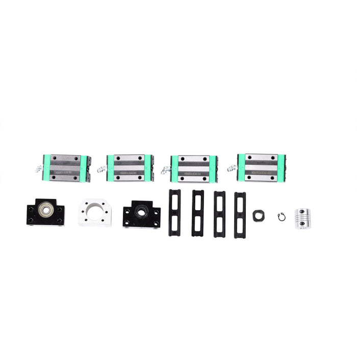 DURAFORCE New 2PCS Linear Guide Rail HGR20-1000mm + SFU1605-1000mm Ballscrew w/ BF12 Kit