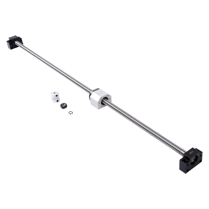 DURAFORCE New 2PCS Linear Guide Rail HGR20-1000mm + SFU1605-1000mm Ballscrew w/ BF12 Kit