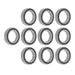 DURAFORCE for CNC 10Pcs 6010-2RS 50 × 80 × 16 mm Pre-Lubricated Deep Groove Ball Bearing