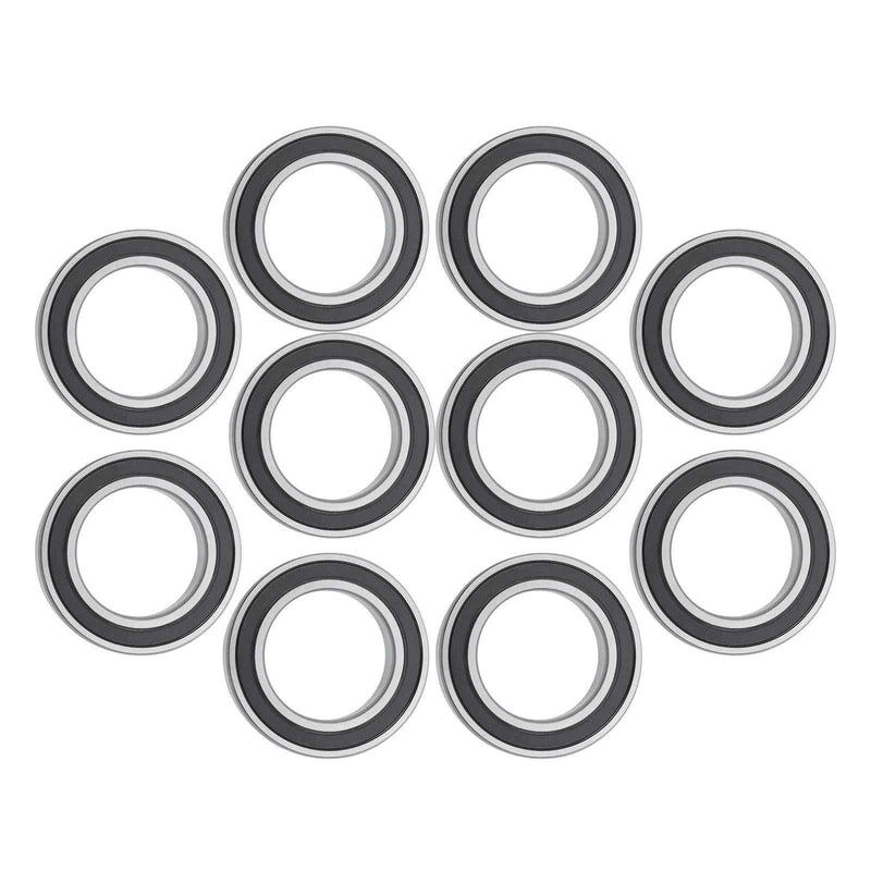 DURAFORCE for CNC 10Pcs 6010-2RS 50 × 80 × 16 mm Pre-Lubricated Deep Groove Ball Bearing