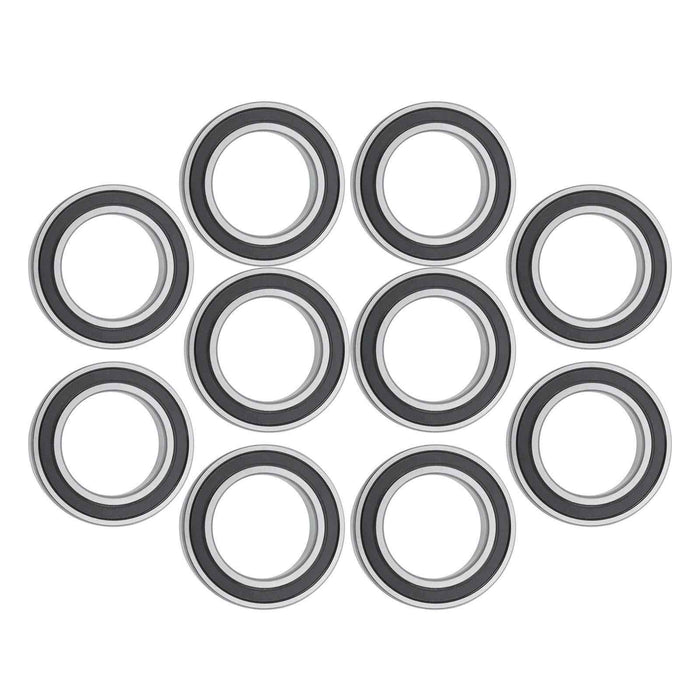 DURAFORCE for CNC 10Pcs 6010-2RS 50 × 80 × 16 mm Pre-Lubricated Deep Groove Ball Bearing