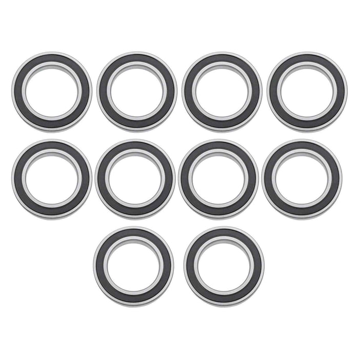 DURAFORCE for CNC 10Pcs 6010-2RS 50 × 80 × 16 mm Pre-Lubricated Deep Groove Ball Bearing