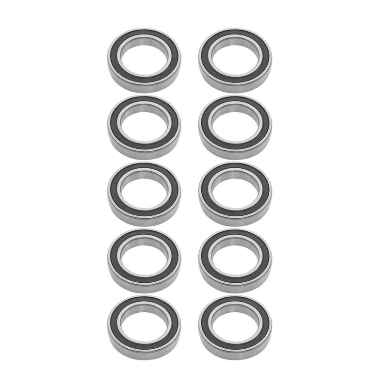 DURAFORCE for CNC 10Pcs 6010-2RS 50 × 80 × 16 mm Pre-Lubricated Deep Groove Ball Bearing