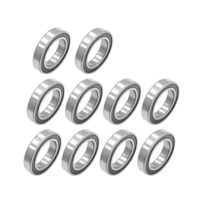 DURAFORCE for CNC 10Pcs 6010-2RS 50 × 80 × 16 mm Pre-Lubricated Deep Groove Ball Bearing